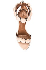 ALAÏA Leather Bombe Sandals in Galet, view 4, click to view large image.