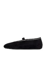 ALAÏA Ballerina Flat in Noir, view 5, click to view large image.