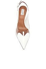 ALAÏA Slingbacks 55 in Blanc, view 4, click to view large image.