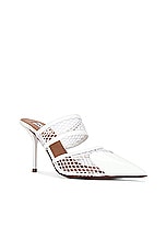 ALAÏA Coeur Heart Mule in Blanc Optique, view 2, click to view large image.