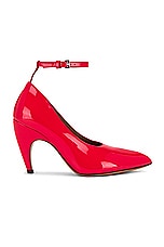 ALAÏA Shark Pump in Cerise, view 1, click to view large image.