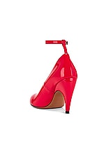 ALAÏA Shark Pump in Cerise, view 3, click to view large image.