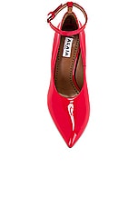 ALAÏA Shark Pump in Cerise, view 4, click to view large image.