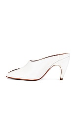 ALAÏA Shark Mule in Blanc Casse, view 5, click to view large image.