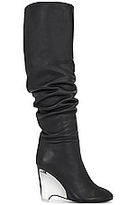 ALAÏA Wedge Boots 100 in Noir, view 1, click to view large image.