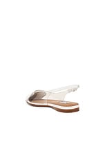 ALAÏA Heart Slingback Flat in Blanc Optique, view 3, click to view large image.