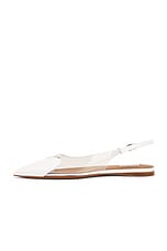 ALAÏA Heart Slingback Flat in Blanc Optique, view 5, click to view large image.