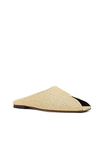 ALAÏA Flat Mule in Natural, view 2, click to view large image.