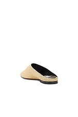 ALAÏA Flat Mule in Natural, view 3, click to view large image.