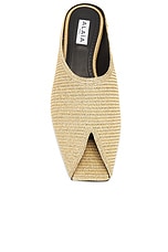 ALAÏA Flat Mule in Natural, view 4, click to view large image.