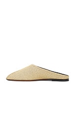 ALAÏA Flat Mule in Natural, view 5, click to view large image.