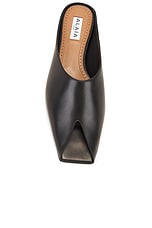 ALAÏA Flat Mule in Noir, view 4, click to view large image.