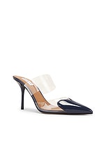 ALAÏA Mule Pump in Blue Fonce, view 2, click to view large image.