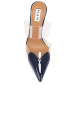 ALAÏA Mule Pump in Blue Fonce, view 4, click to view large image.