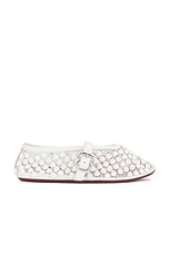 ALAÏA Ballet Flat in Blanc Optique, view 1, click to view large image.