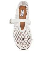 ALAÏA Ballet Flat in Blanc Optique, view 4, click to view large image.