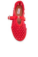 ALAÏA Ballet Flat in Orange Sanguine, view 4, click to view large image.