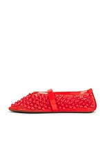 ALAÏA Ballet Flat in Orange Sanguine, view 5, click to view large image.