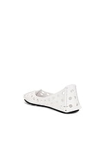 ALAÏA Ballet Flat in Blanc Optique, view 3, click to view large image.