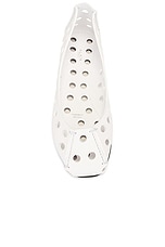 ALAÏA Ballet Flat in Blanc Optique, view 4, click to view large image.