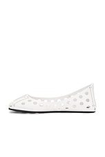 ALAÏA Ballet Flat in Blanc Optique, view 5, click to view large image.