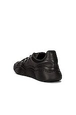 ALAÏA Veau Wave Sneakers in Noir, view 3, click to view large image.
