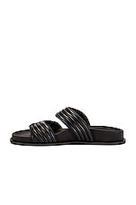 ALAÏA Leather Slides in Noir, view 5, click to view large image.