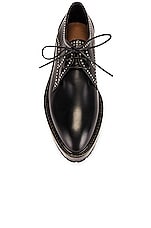 ALAÏA Eyelet Derby Loafers in Noir, view 4, click to view large image.