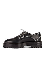 ALAÏA Eyelet Derby Loafers in Noir, view 5, click to view large image.