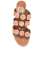 ALAÏA Pom Pom Studded Mules in Chair, view 4, click to view large image.