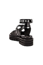 ALAÏA Buckle Sandals in Noir, view 3, click to view large image.