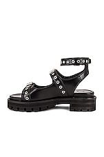 ALAÏA Buckle Sandals in Noir, view 5, click to view large image.