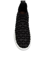 ALAÏA Petal Sneakers in Noir, view 4, click to view large image.