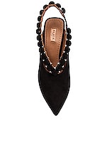 ALAÏA Mini Bombe Ankle Strap Pump in Noir, view 4, click to view large image.