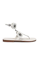 ALAÏA Stud Sandals in Blanc Craie, view 1, click to view large image.