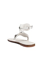 ALAÏA Stud Sandals in Blanc Craie, view 3, click to view large image.