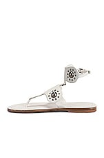 ALAÏA Stud Sandals in Blanc Craie, view 5, click to view large image.