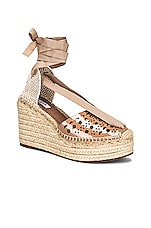 ALAÏA Vienne Espadrille Wedges in Chair, view 2, click to view large image.