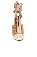 ALAÏA Vienne Espadrille Wedges in Chair, view 4, click to view large image.