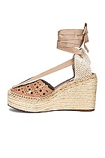 ALAÏA Vienne Espadrille Wedges in Chair, view 5, click to view large image.