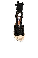 ALAÏA Vienne Espadrille Wedges in Noir, view 4, click to view large image.