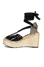 ALAÏA Vienne Espadrille Wedges in Noir, view 5, click to view large image.