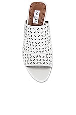 ALAÏA Petal Sandals in Blanc Casse, view 4, click to view large image.