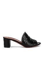 ALAÏA Vienne Mules in Noir, view 1, click to view large image.