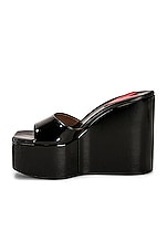 ALAÏA Color Wedge in Noir, view 5, click to view large image.