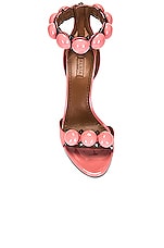 ALAÏA La Bombe 90 Sandal in Rose Fraise, view 4, click to view large image.