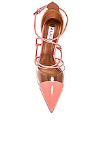 ALAÏA 110 Pump in Rose Fraise, view 4, click to view large image.