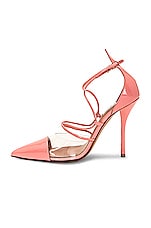 ALAÏA 110 Pump in Rose Fraise, view 5, click to view large image.