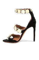 ALAÏA La Bombe Sandal in Or & Noir, view 5, click to view large image.