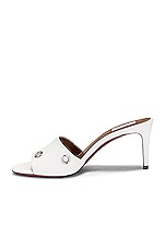 ALAÏA Eyelet Mule in Blanc Casse, view 5, click to view large image.